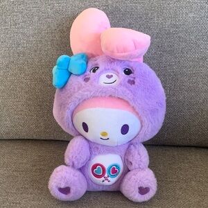 Hello Kitty x Care Bears My Melody Share Bear Plush Stuffed Animal 2024 Sanrio